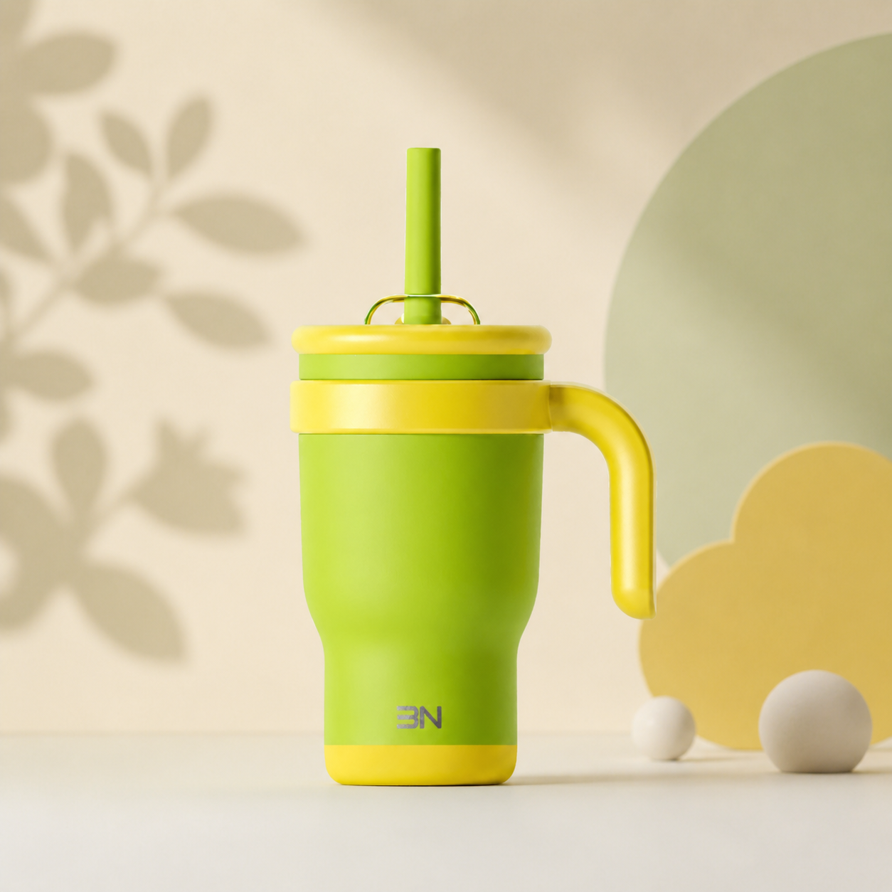 The 3N Nova Drinkbeker in Groen & Gele