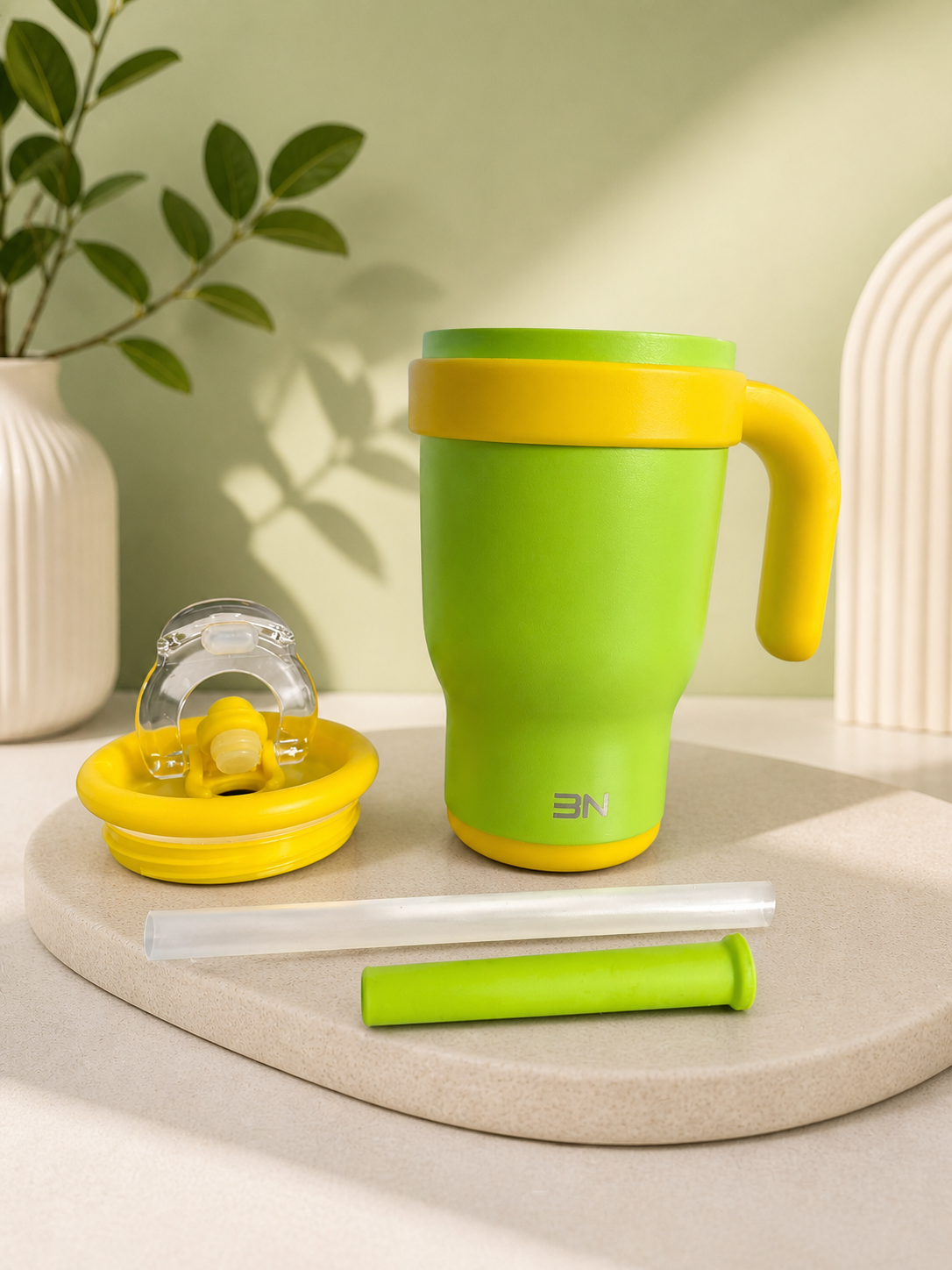 The 3N Nova Drinkbeker in Groen & Gele