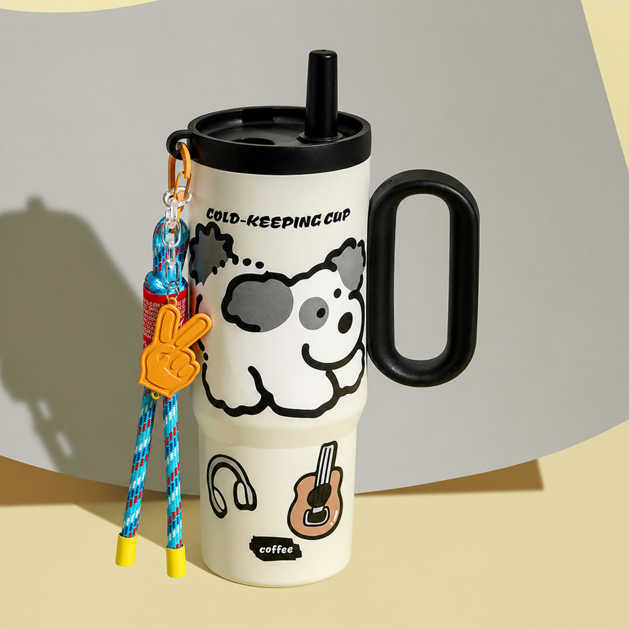 The Shadow Drinkbeker in Zwart & Lichtgrijs