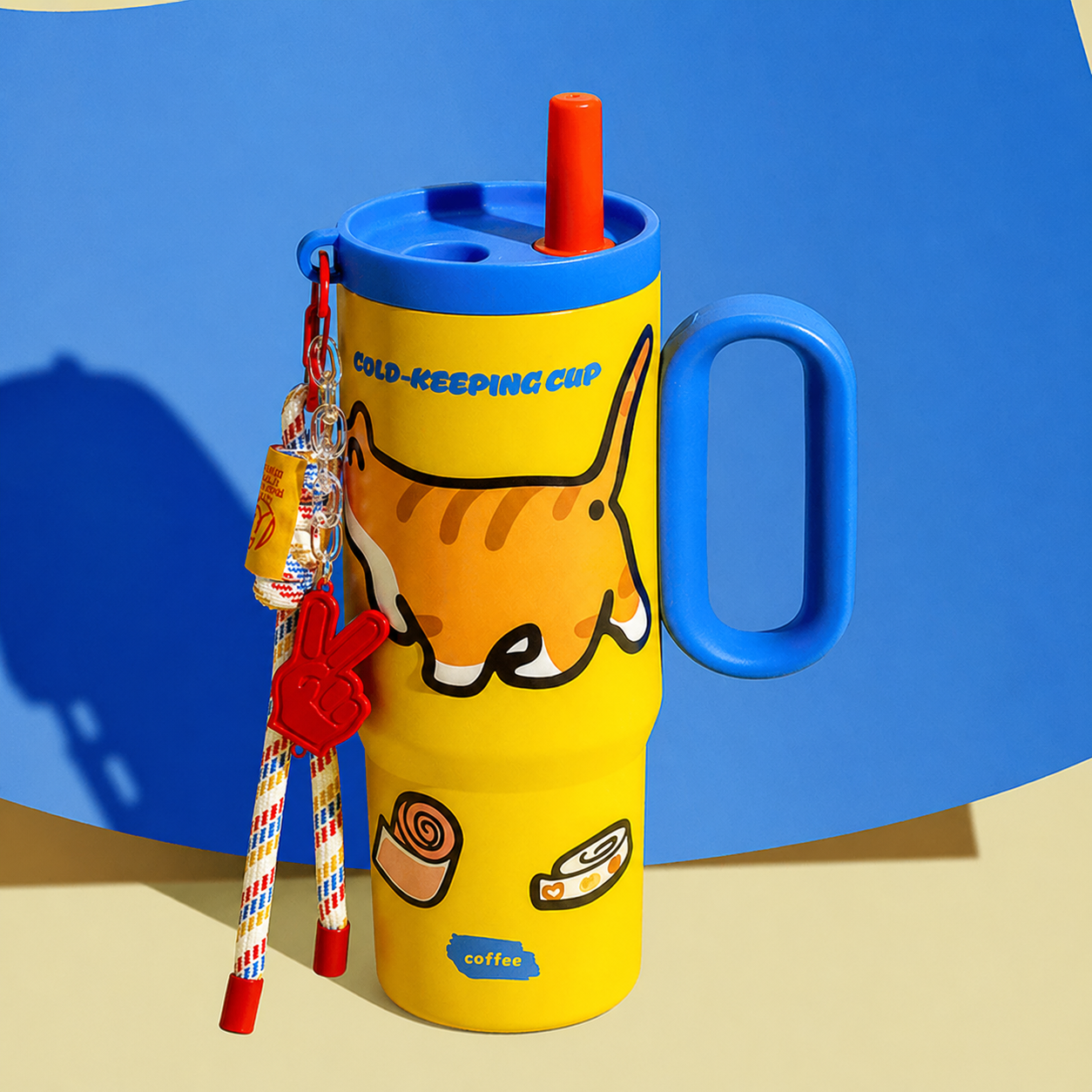 The Blaze Drinkbeker in Geel & Blauw