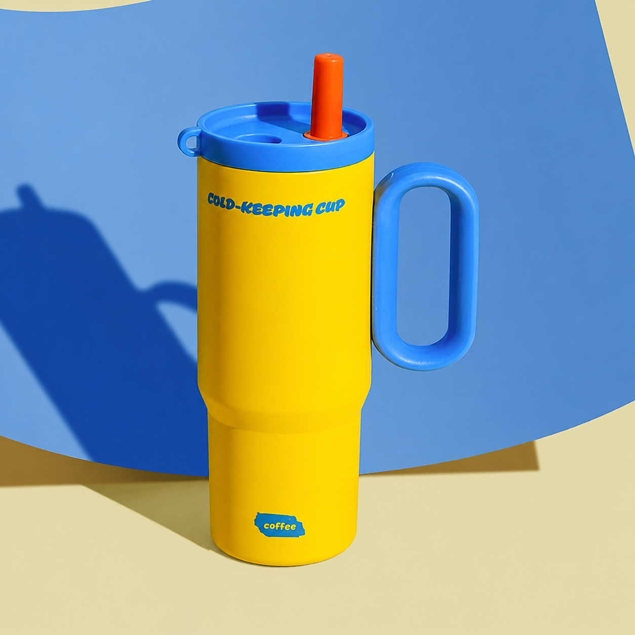 The Blaze Drinkbeker in Geel & Blauw