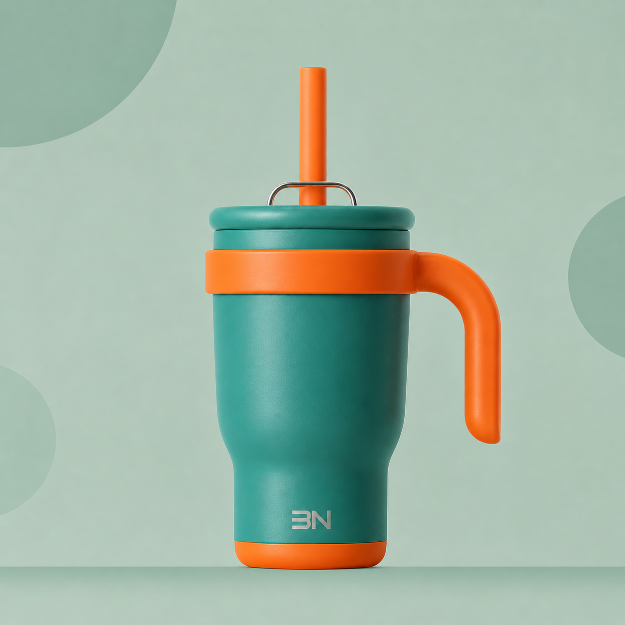 The 3N Nova Drinkbeker in Groen & Oranje